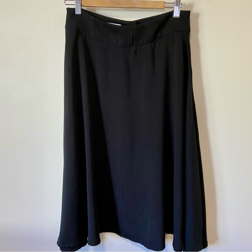 Vintage Black Swing Skirt Medium